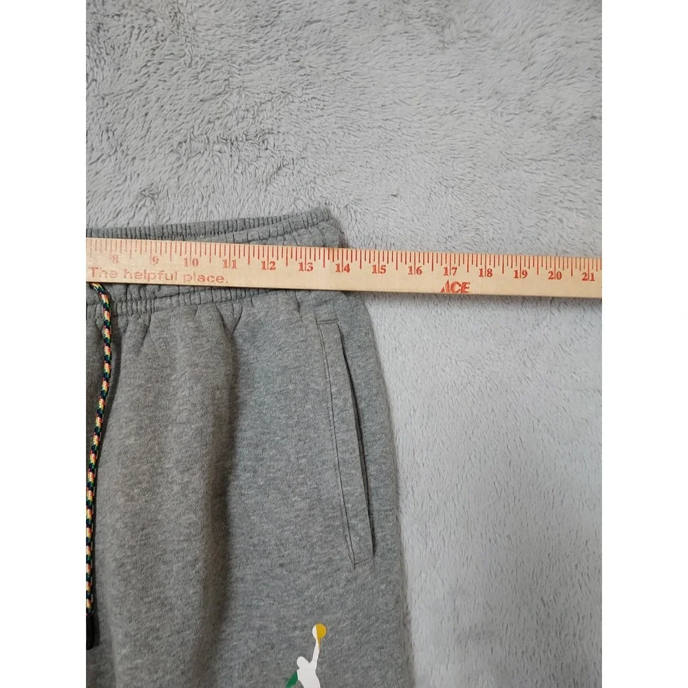 Jordan Joggers Mens Small Fleece Sweatpants Spellout Jumpman Nike Elastic Waist